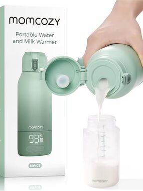 momcozy Portable Water and Milk Warmer - Mint Green